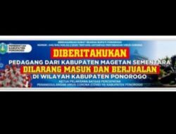 Pedagang Sayur Magetan-Madiun Dilarang Masuk Wilayah Kabupaten Ponorogo
