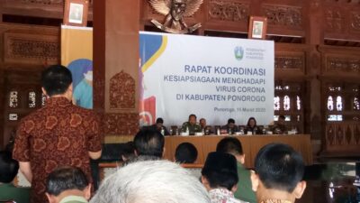 Ramai COVID-19, Pemkab Ponorogo Terbitkan Sejumlah Kebijakan Antisipatif