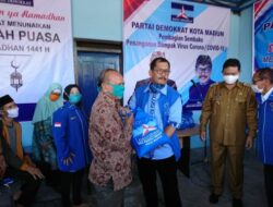 Intruksi DPP, DPC Demokrat di Madiun Bagi-Bagi Paket Sembako