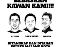 Penahanan 3 Aktivis di Malang, Sejumlah Tokoh Siap Jamin Penangguhan Mereka