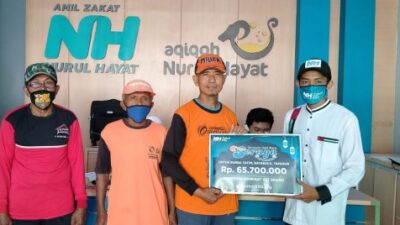 Laznas Nurul Hayat di Bojonegoro Bagikan Bantuan Seraya Senilai 65,7 Juta Rupiah