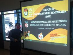 KPU Kabupaten Malang Mulai Lakukan Uji Publik DPS