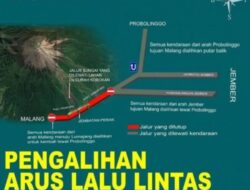 Pengalihan Rute Lalu Lintas Akibat Erupsi Gunung Semeru