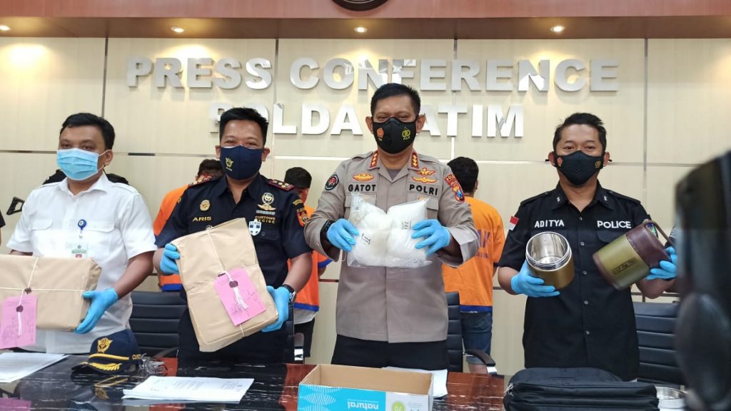 Penyelundupan Sabu 6 Kilo, Digagalkan Ditresnarkoba Polda Jatim Bersama Bea dan Cukai TJ Perak Surabaya