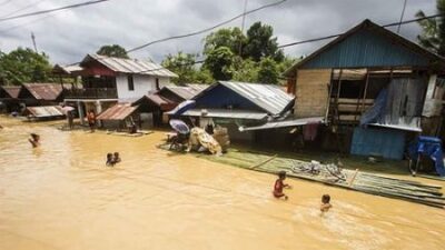 Banjir di Kalsel Kian Parah, TNI Kerahkan Prajurit Gabungan