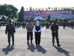 Forkopimda Jatim Gelar Apel Pasukan Disiplin Prokes Covid-19