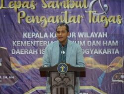 Beri Apresiasi Kinerja, Wamenkumham RI Hadiri Pisah Sambut Kakanwil Kemenkumham DI Yogyakarta