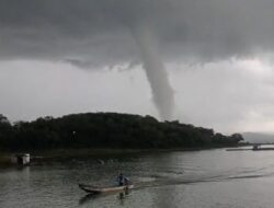 Gempar! Warga Wonogiri Melihat Puting Beliung di Waduk Gajah Mungkur