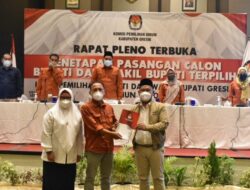 Pasangan “NIAT” Resmi Ditetapkan sebagai Pemenang Pilkada Gresik