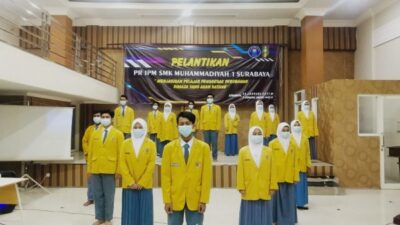 Semarak Pergantian Kepemimpinan PR IPM SMK Muhammadiyah 1 Surabaya