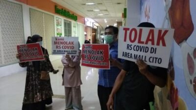 Perkumpulan Pedagang Mall Cito Tolak Rumah Sakit Rujukan Covid-19