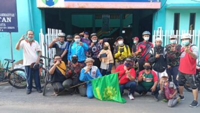 Tingkatkan Imun dan Kebersamaan, KOKAM Bubutan Surabaya Lakukan Gowes Bareng