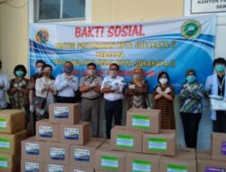Ringankan Beban Masyarakat, BPN II Kota Surabaya Bagikan Sembako dan APD