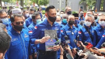 Tiba di Kemenkumham, AHY Laporkan Penyelenggaraan KLB Ilegal