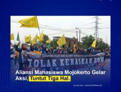 Aliansi Mahasiswa Mojokerto Gelar Aksi, Tuntut Tiga Hal