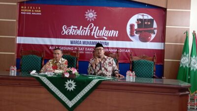 Tingkatkan Pengetahuan Hukum, Muhammadiyah Kabupaten Malang Adakan Sekolah Hukum
