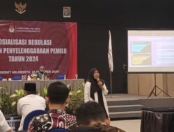 Gelar Sosialisasi, KPU Kabupaten Mojokerto Ajak Masyarakat Turut Aktif pada Pemilu 2024