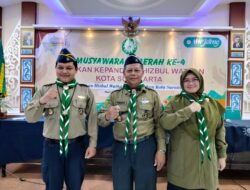 Ramanda Parimin Tejo Pramono Pimpin Kwartir Daerah Hizbul Wathan Kota Surakarta Periode 2023-2028