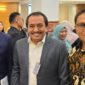 Rektor UMJ Prof. Dr. Ma’mun Murod, M.Si., (tengah) saat bertemu degan Timbalan Menteri Pendidikan Tinggi Malaysia Datuk Mustapha Sakmud, di Kuala Lumpur, Selasa (26/03/2024).