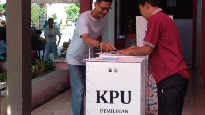 KPU Magetan Bersama TNI dan POLRI Pastikan Pelaksanaan PSU Berjalan Lancar